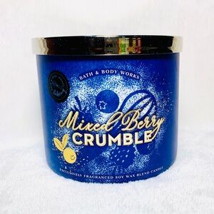Bath & Body Works Mixed Berry Crumble 3 Wick Candle